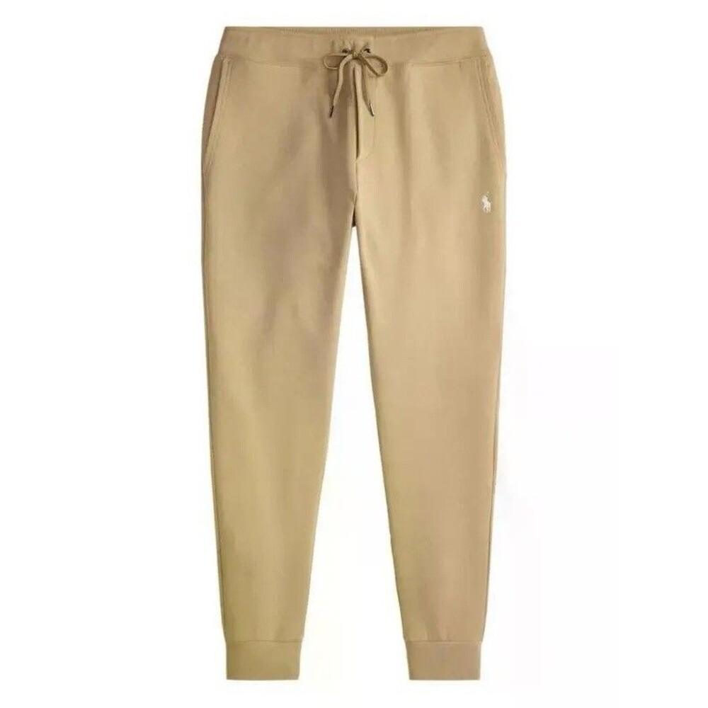 Polo Ralph Lauren Jogger Sweatpants Men Sz S Khaki Tan Nautical coastal EUC
